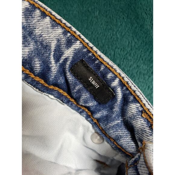 Bonobos Jeans Size 30x32 Mens Blue Pants Preppy Stretch Light Slim Straight - Picture 4 of 14